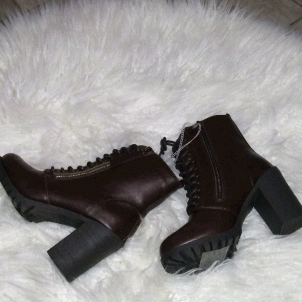 Brown booties 7